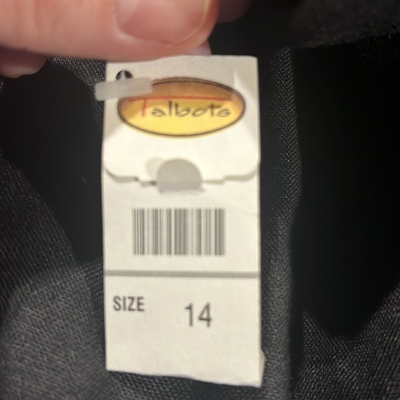 Nwt Talbots  100% Irish linen black button down blouse size 14. - Picture 5 of 10